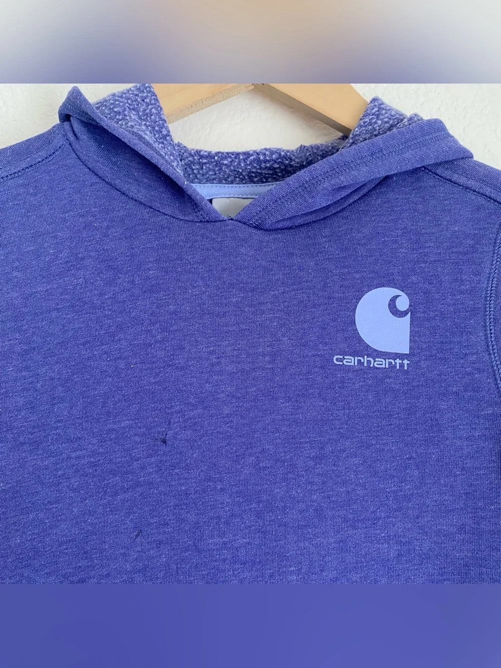 Carhartt purple pullover hoodie, youth M